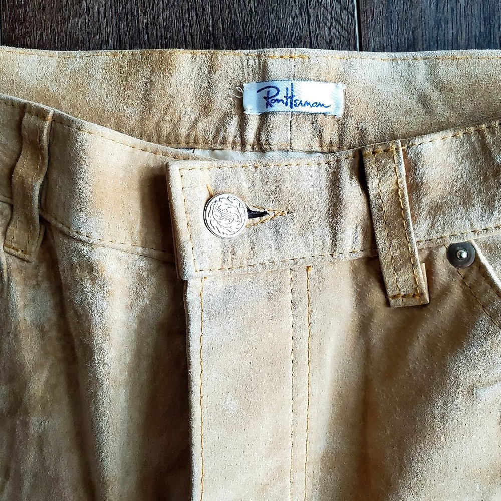 Ron Herman leather suede pants sz 33
